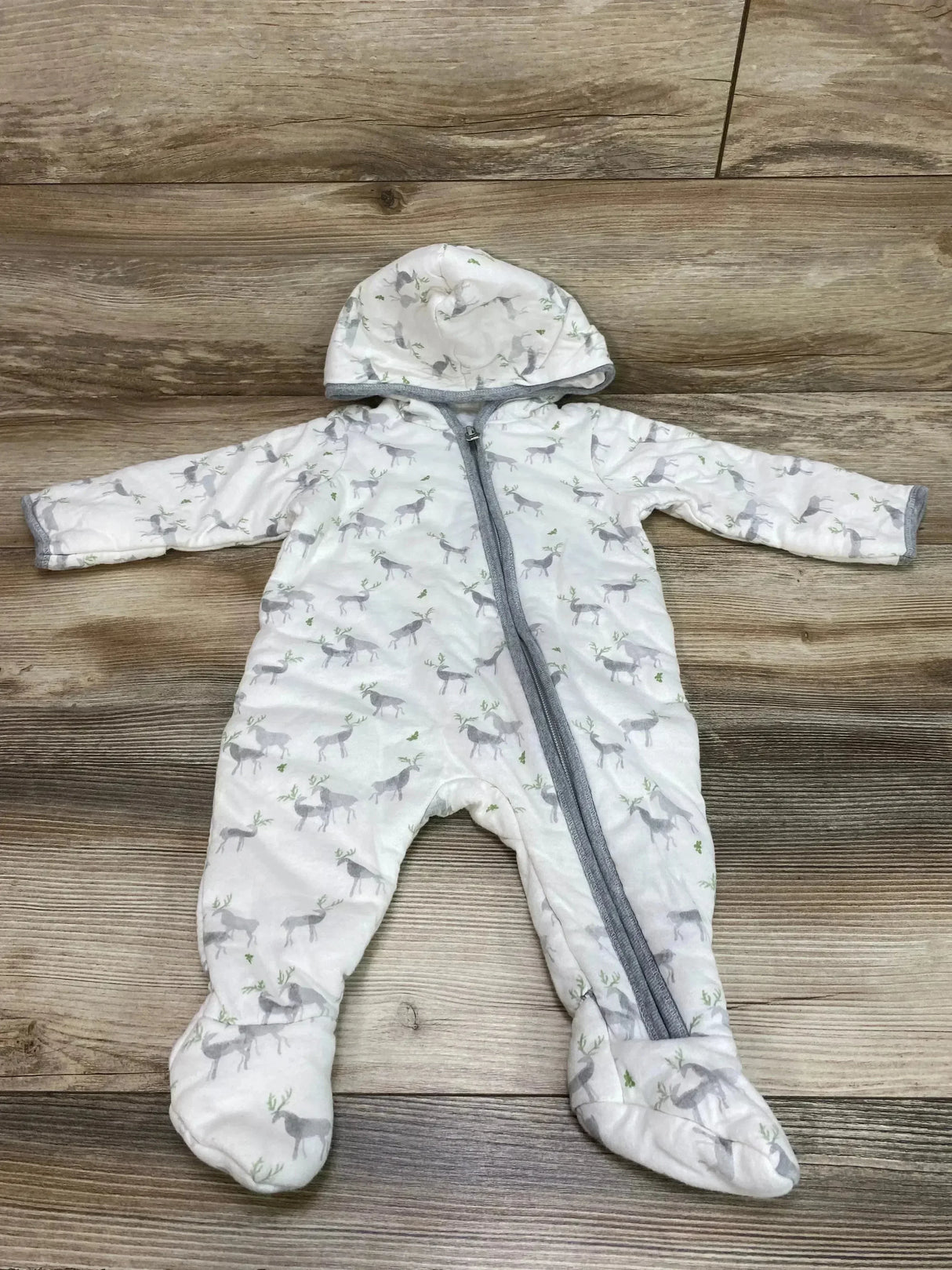 Burt's Bees Baby Reindeer Hooded Bunting White sz 0-3m - Me n Mommy To Be