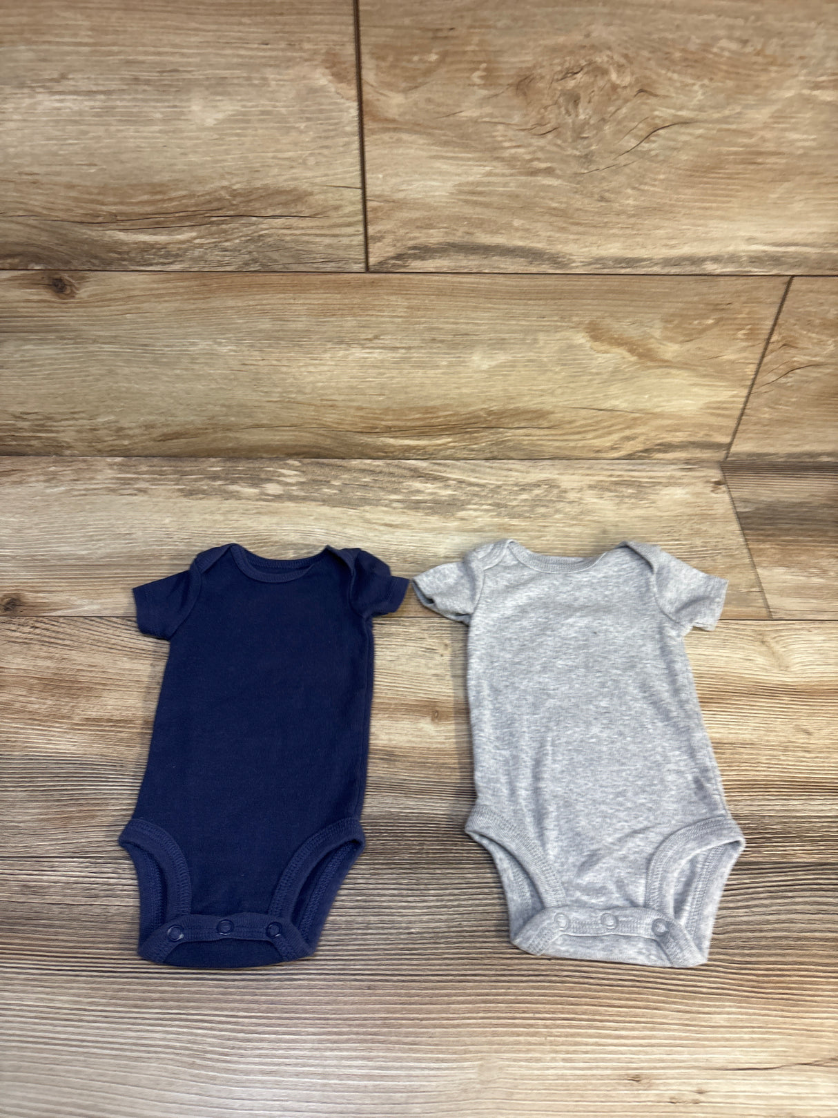 Just One You 2pk Bodysuits Grey sz Newborn
