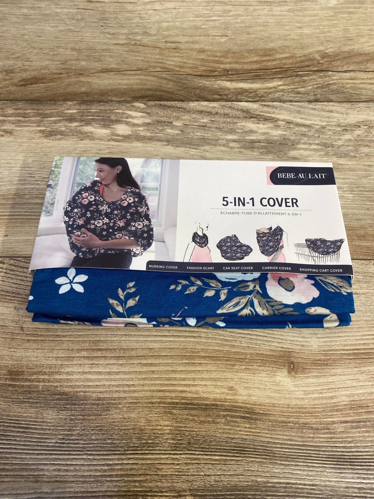 NEW Bebe au Lait 5-in-1 Multi-Use Cover in Midnight Floral - Me n Mommy To Be