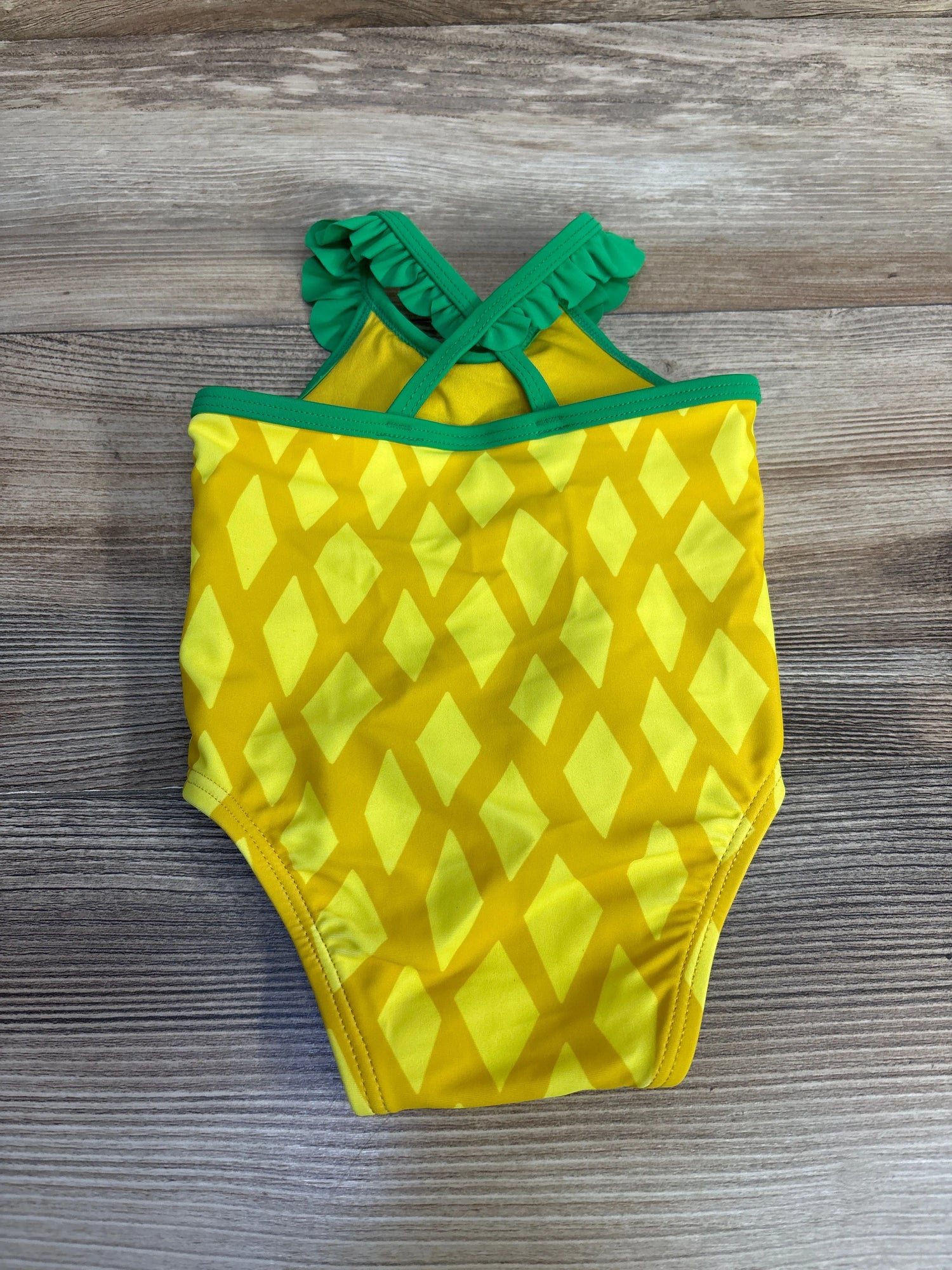 Old Navy 1pc Pineapple Swimsuit Yellow sz 3-6m - Me n Mommy To Be