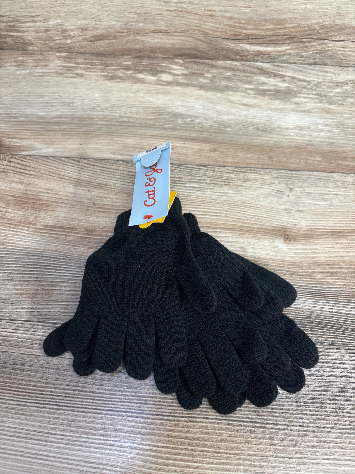 NEW Cat & Jack Gloves Black 3pk