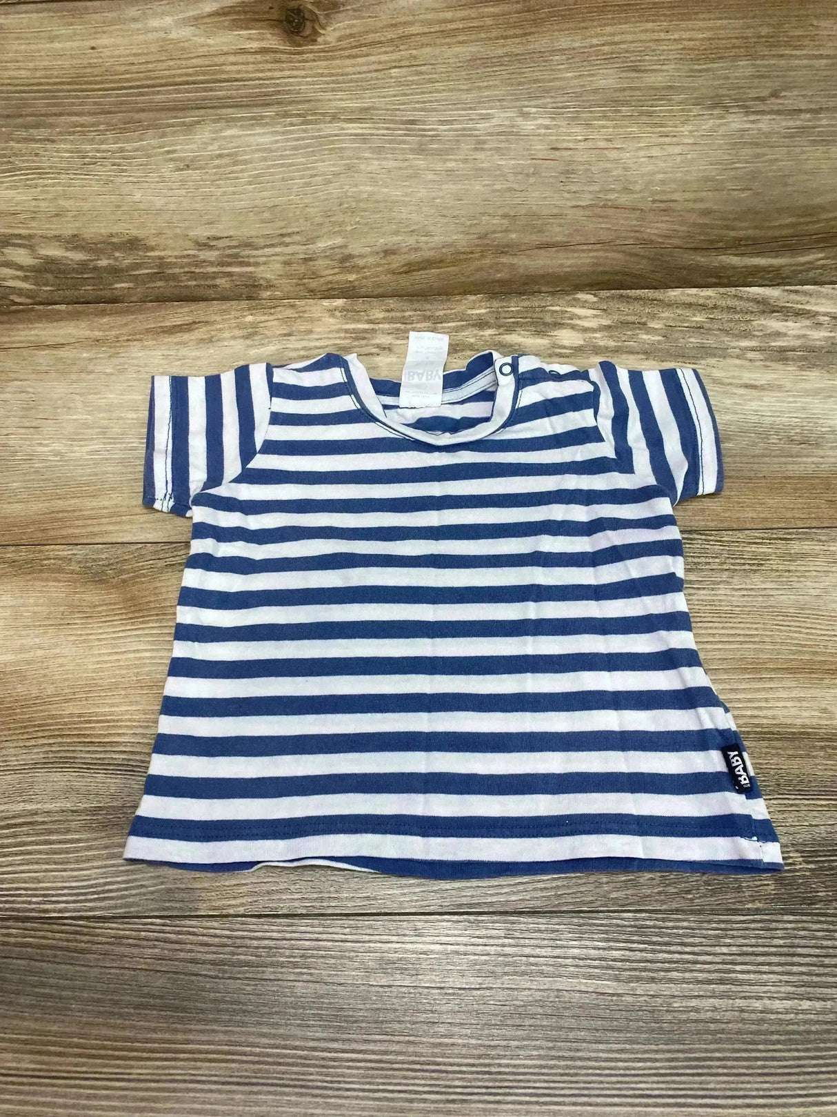 Cotton On Baby Striped Shirt Blue sz 6-12m - Me n Mommy To Be