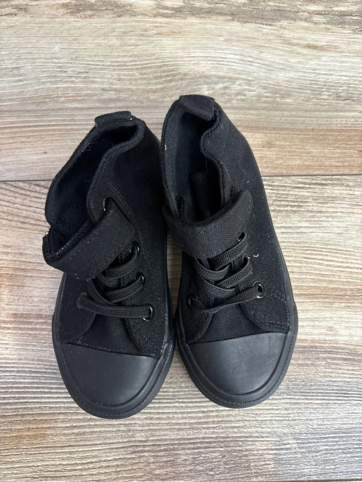 High-Top Canvas Sneakers Black sz 8/9c