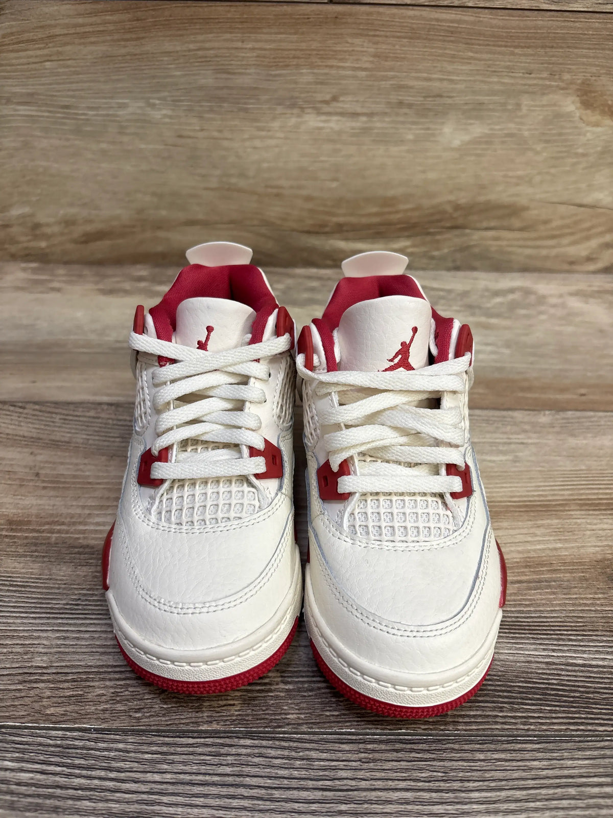 Air Jordan 4 Retro Sneakers Ivory/Sierra Red sz 11c