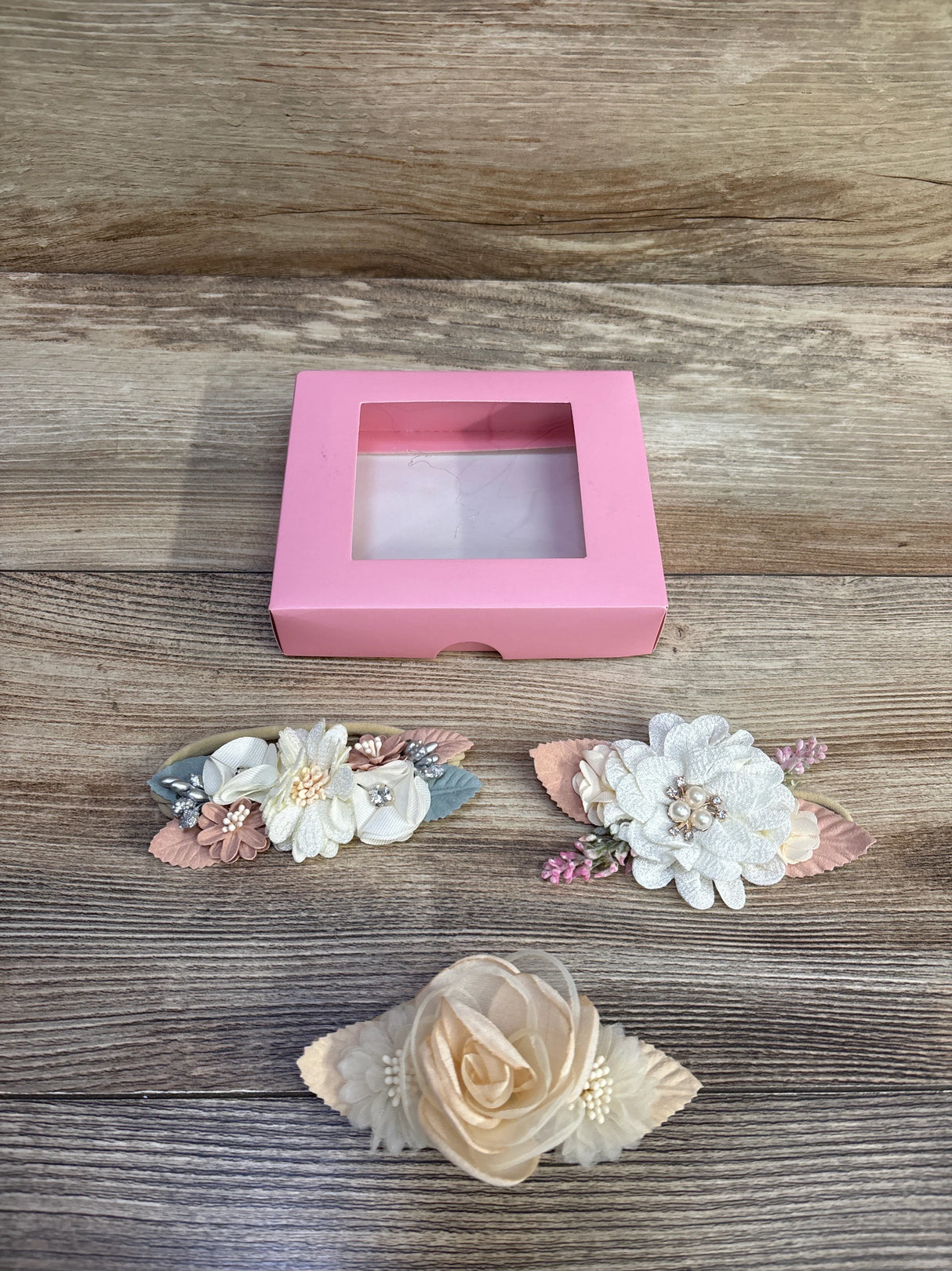 NEW 3pk Floral Hair Accessories