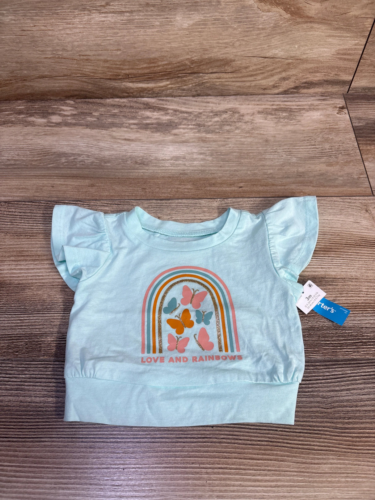 NEW Carter's Butterfly Shirt Teal sz 3m