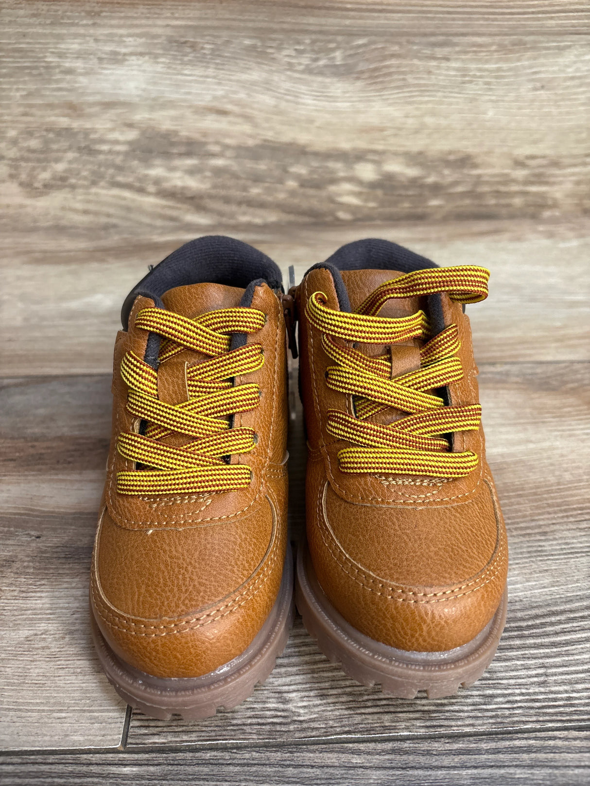 NEW Carter's Boston Faux Leather High-Top Boots Brown sz 7c