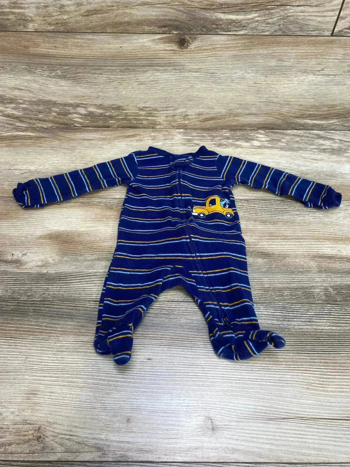 Carter's Striped Sleeper Blue sz Newborn - Me n Mommy To Be