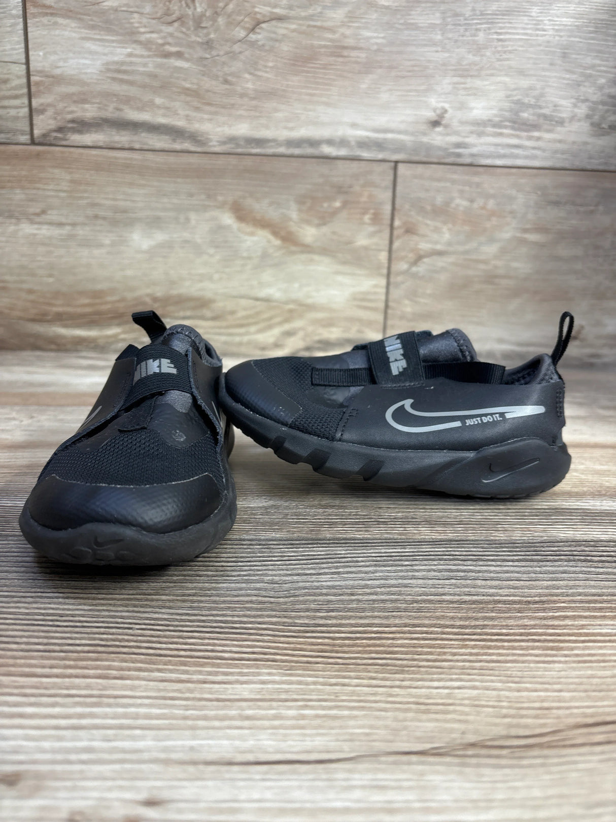 Nike Flex Runner TD 'Black Anthracite' Sneakers, Black sz 9c