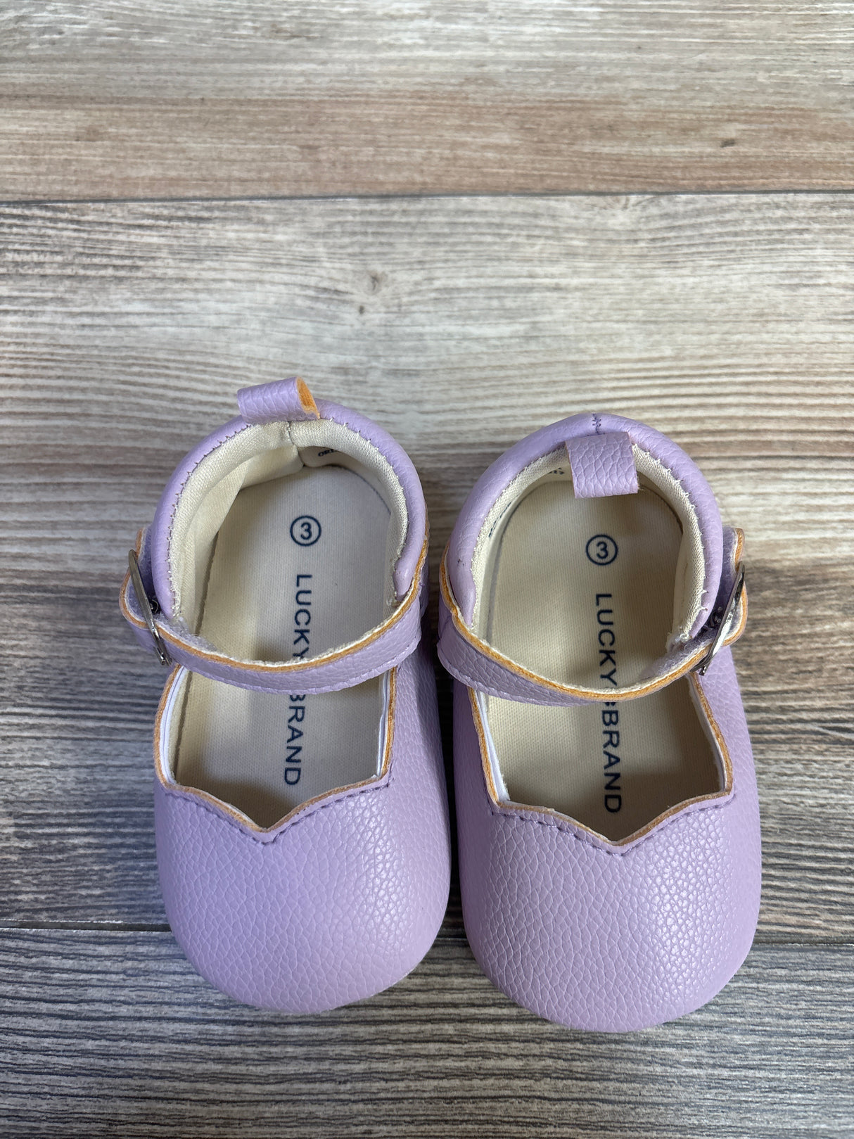 Lucky Brand Mary Jane Crib Shoes Purple sz 3c
