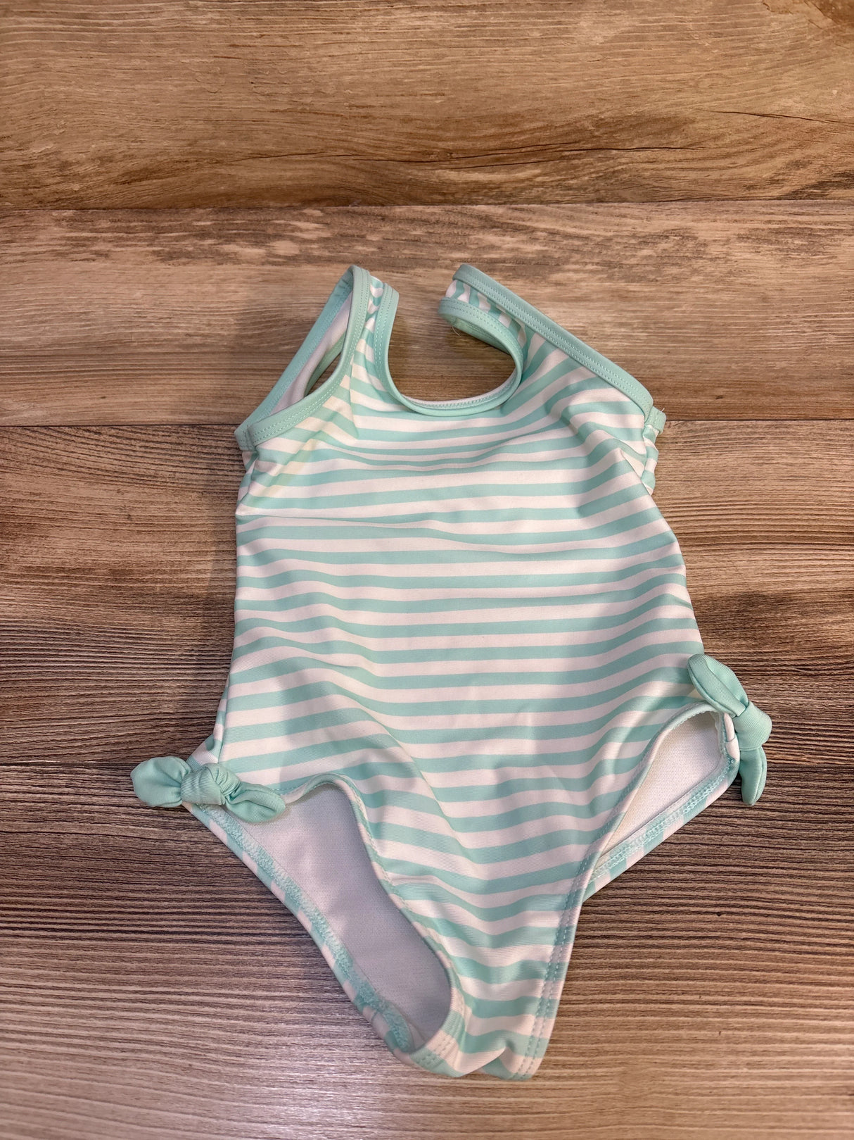 Wonder Nation 1pc Striped Swimsuit Blue sz 3T