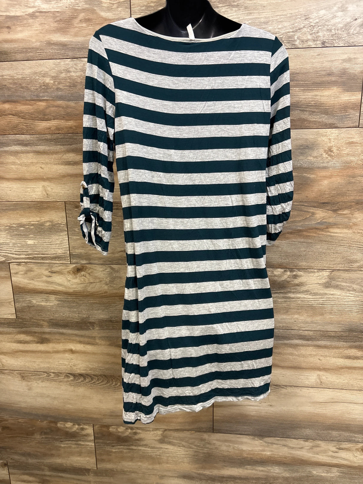 Pinkblush Maternity Striped Tunic Grey sz Large