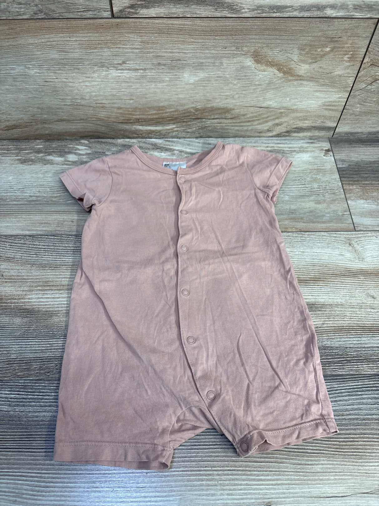 H&M Button-Front Shortie Romper Tan sz 9m