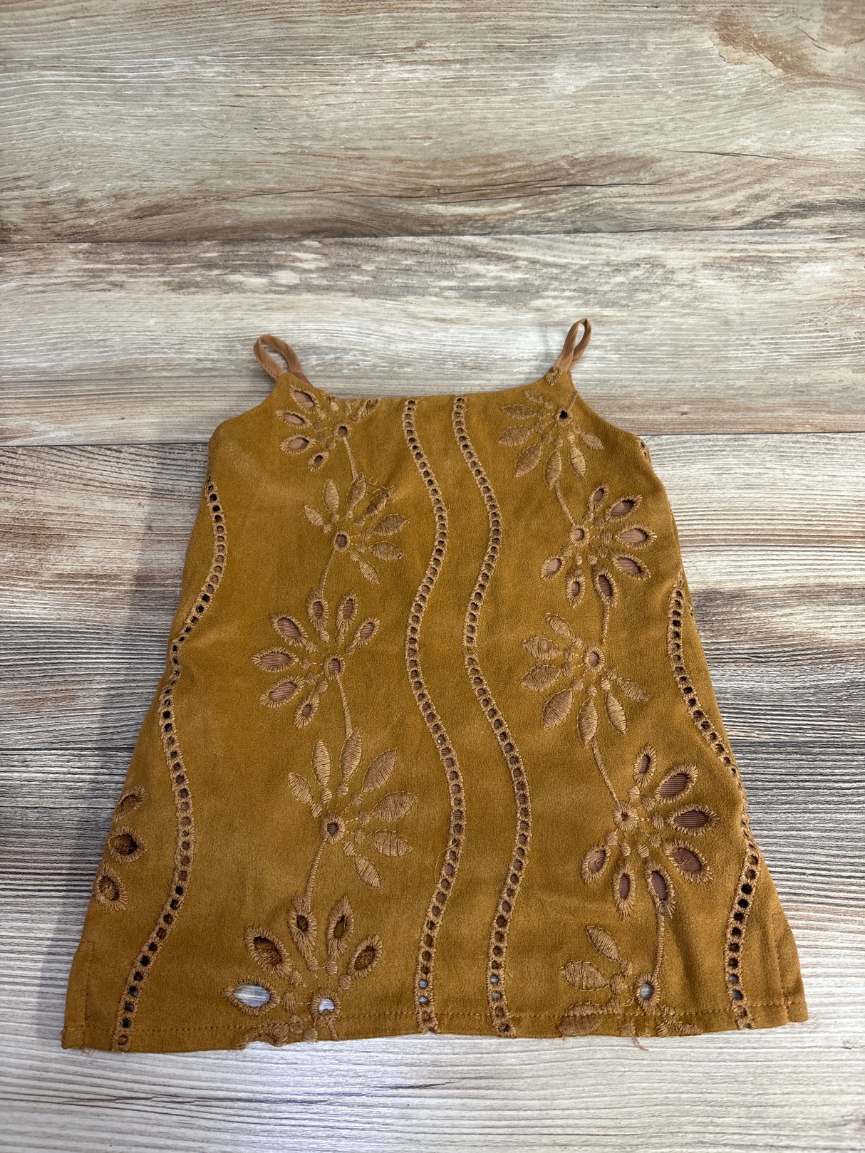 Bailey's Blossoms Suede Western Tank Dress Brown sz 6-9m