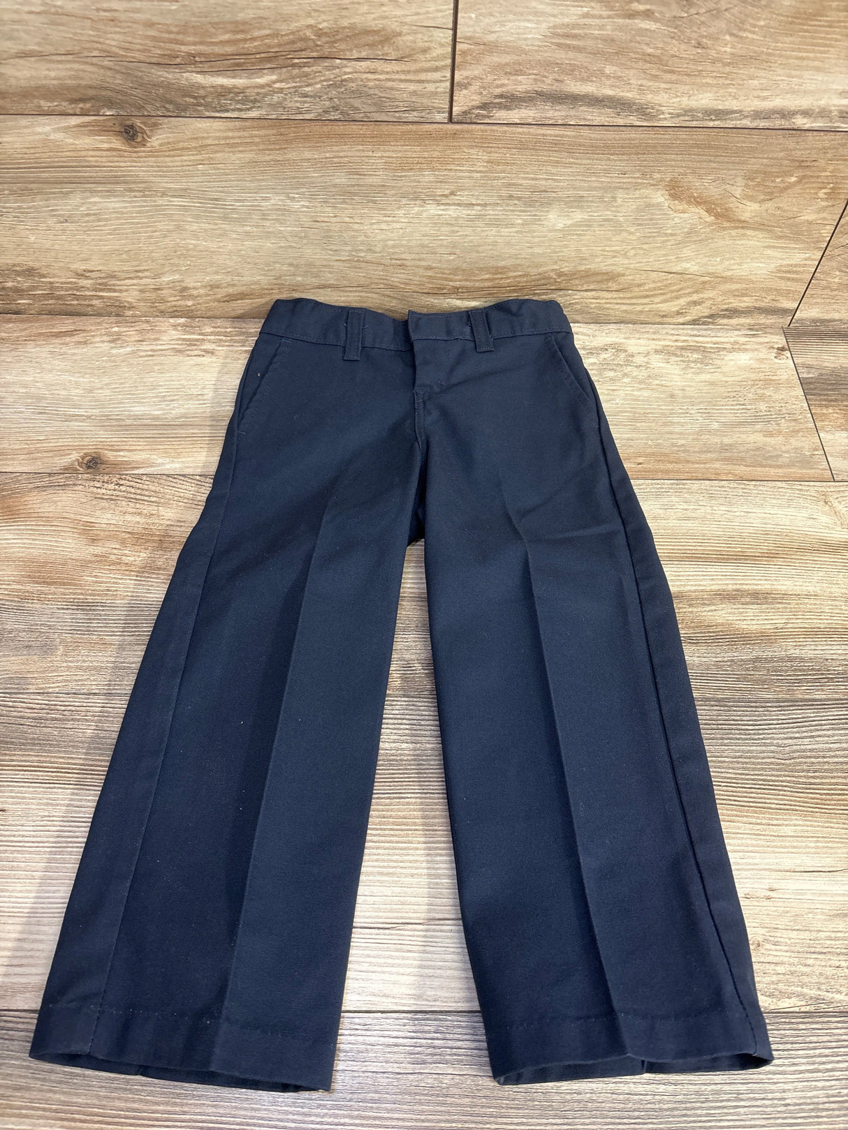 Dickies Boys Classic Fit Straight Leg Flat Front Pants Navy sz 4 Reg