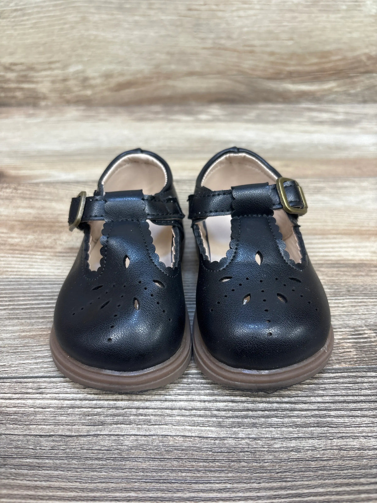 Kamemir T-Strap Mary Jane Dress Shoes Black sz 5c