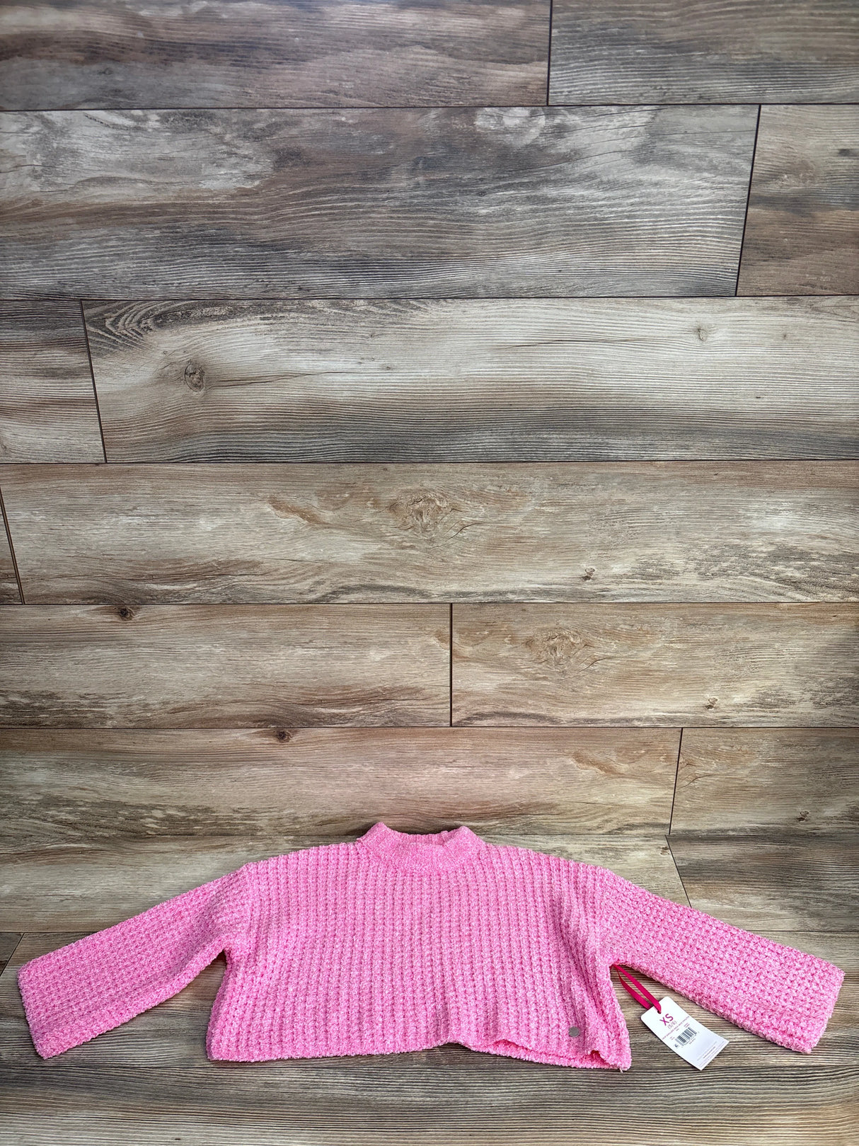 NEW Justice Drop Shoulder Mock Neck Sweater Pink sz 5/6T