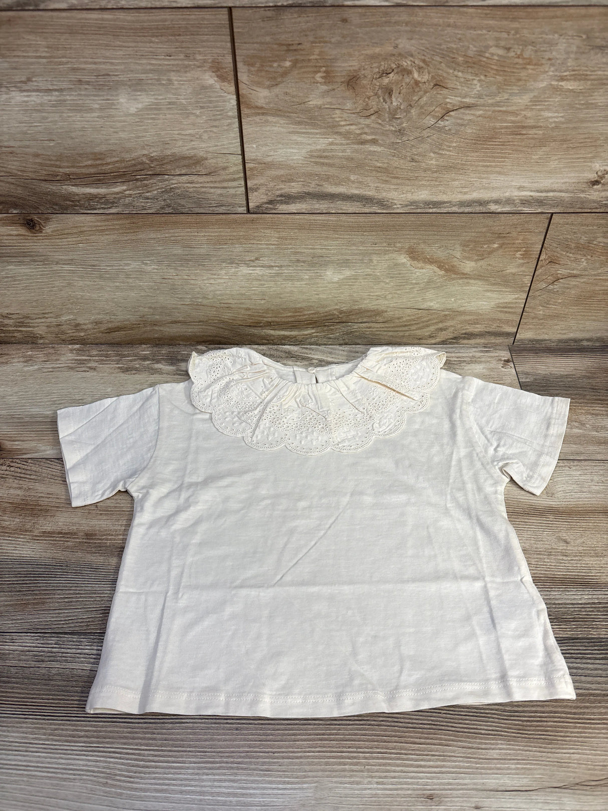 NEW Next Frill Collar Shirt Cream sz 2-3T