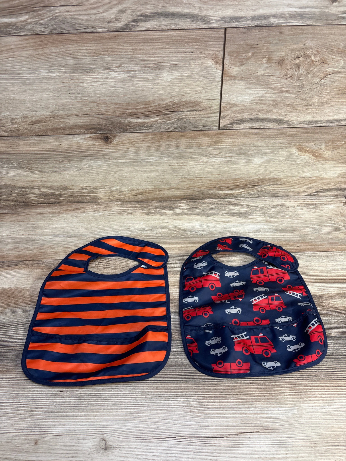 Simple Joys Waterproof Bibs w/ Crumb Catcher, Blue 2pk