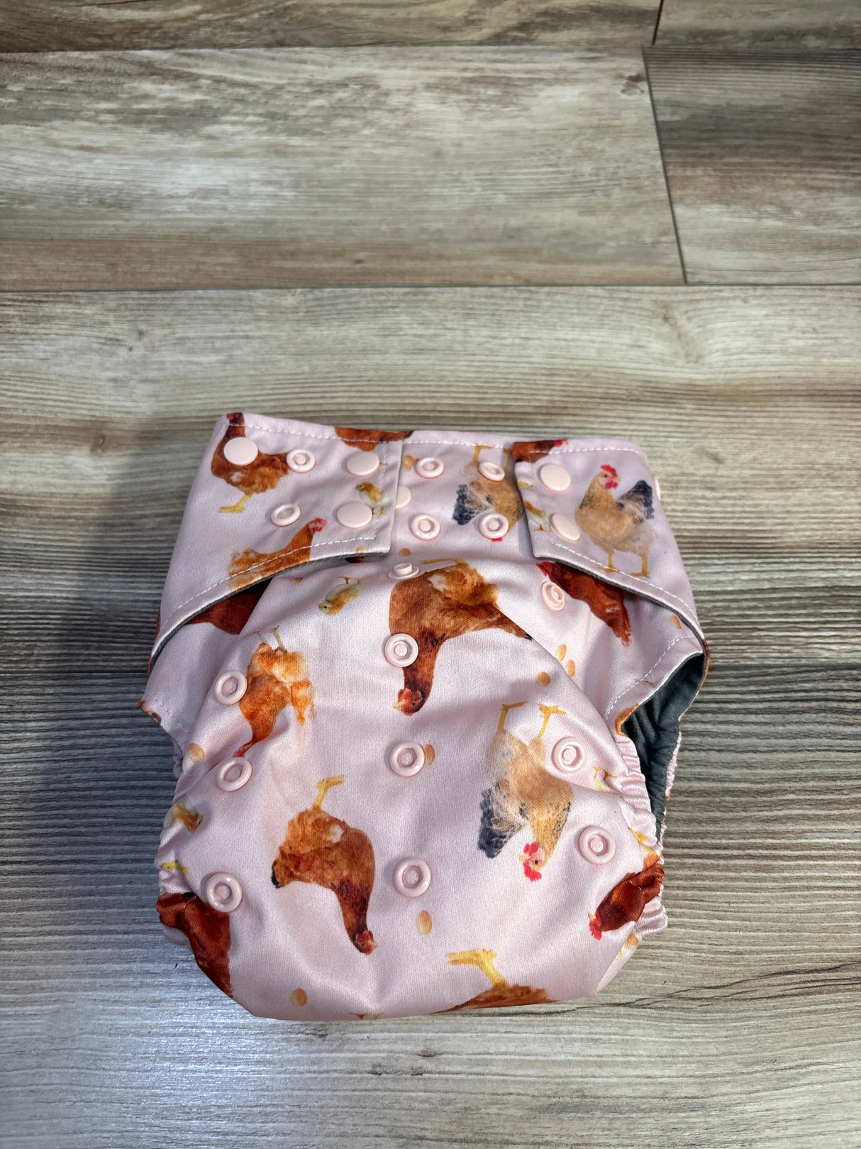 La Petite Ourse All-in-One Reusable Cloth Diaper with Booster Chicken Print