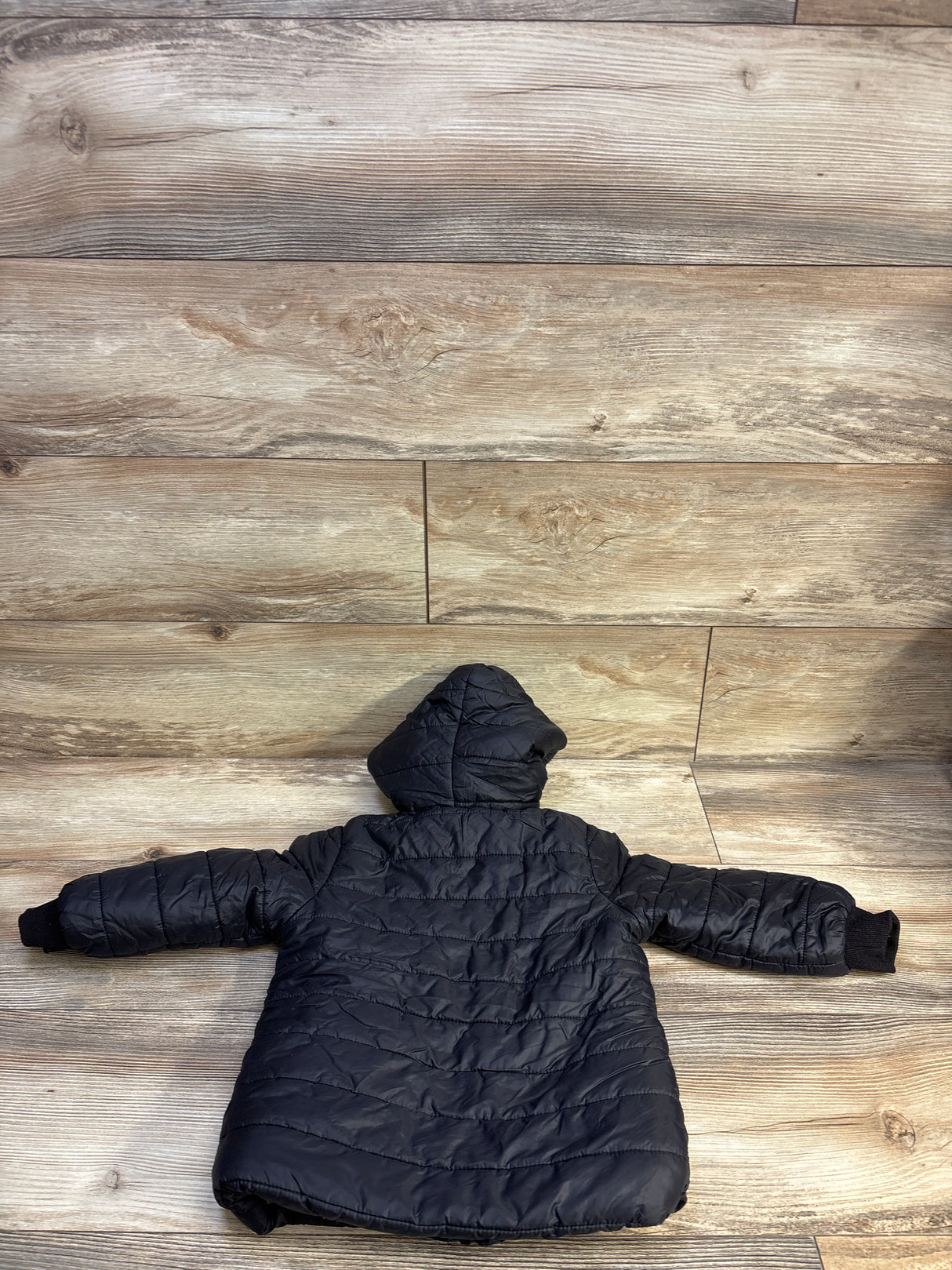 Shein Fur Lined Puffer Jacket Black sz 4T