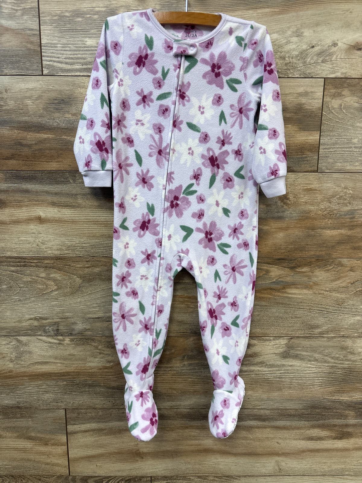 Carter's Floral Blanket Sleeper Lilac sz 3T
