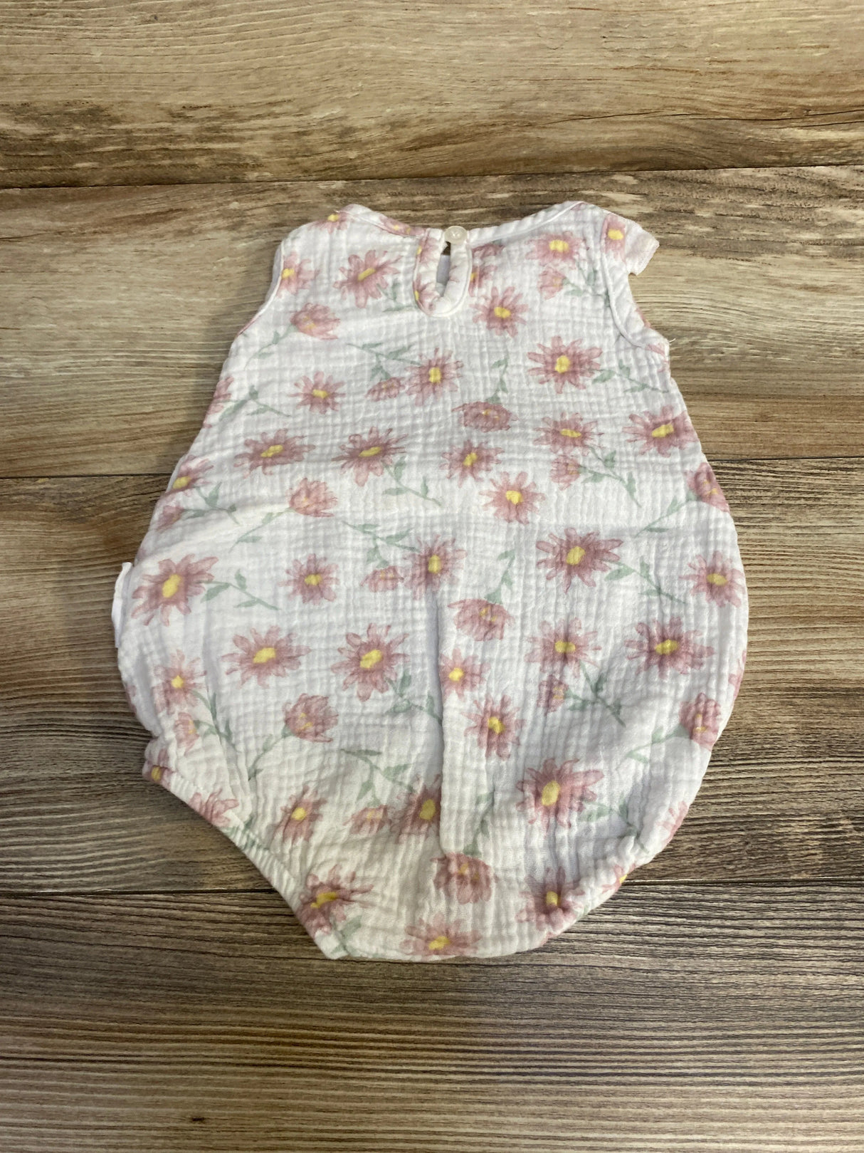 Tahari Baby Floral Bubble Romper White sz 3-6m - Me n Mommy To Be