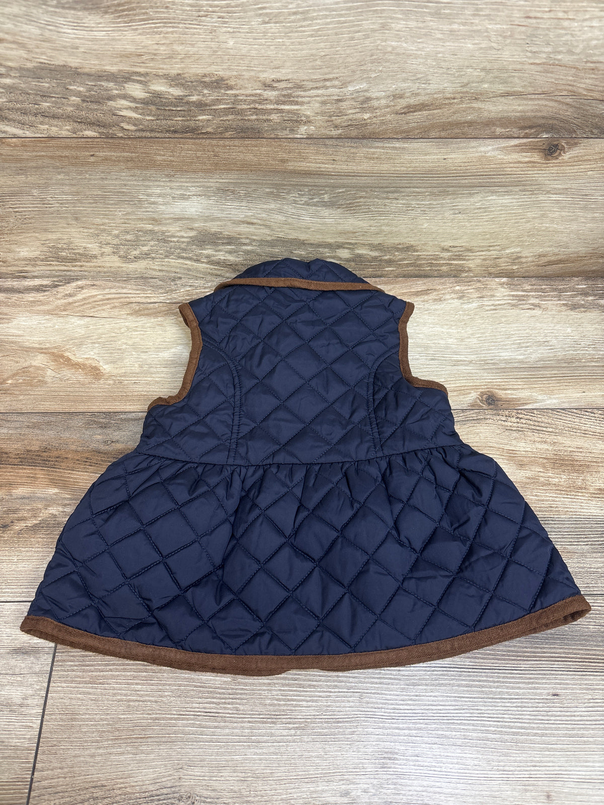 NEW Janie & Jack The Quilted Peplum Vest Navy sz 3/4T
