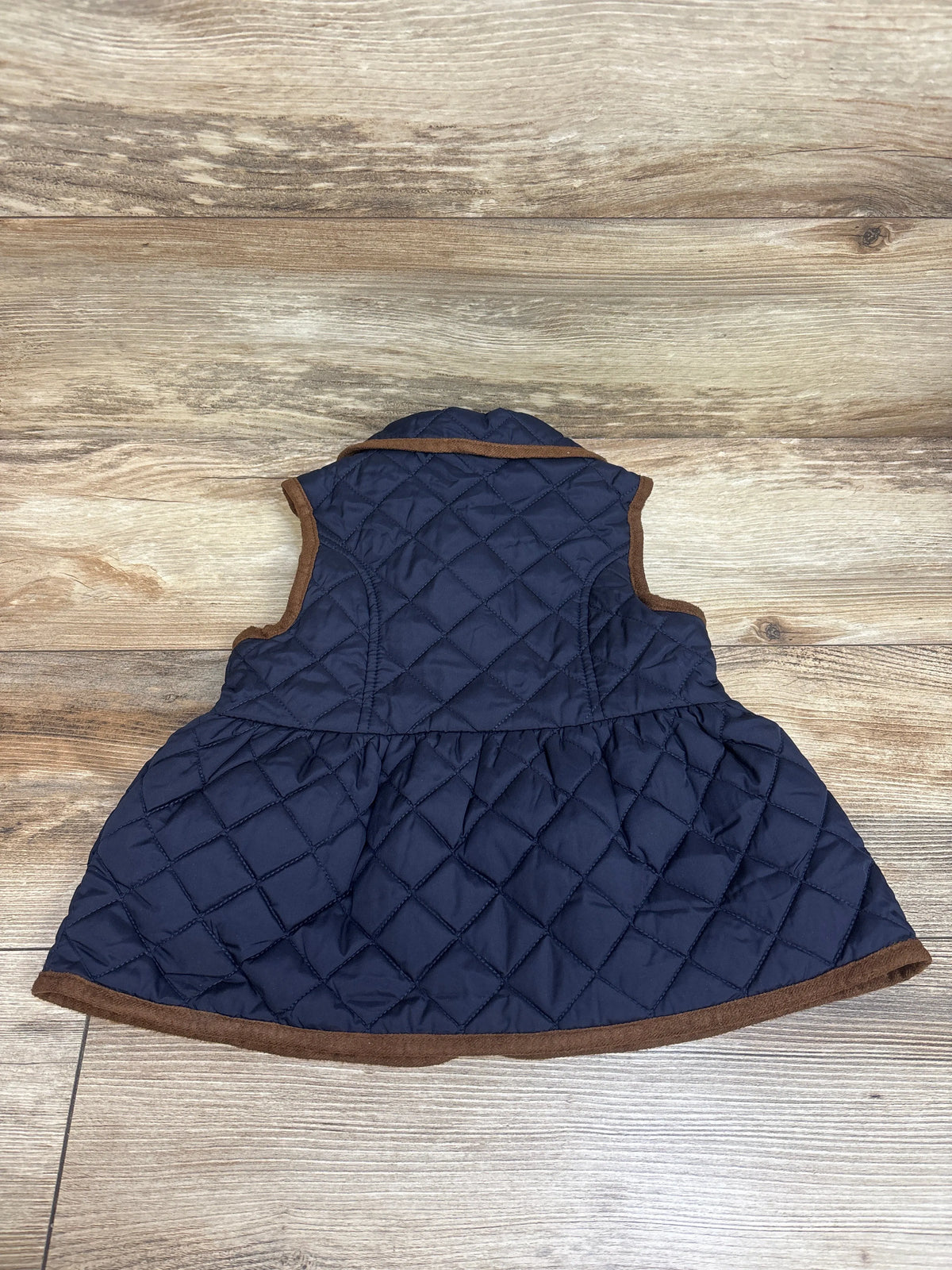 NEW Janie & Jack The Quilted Peplum Vest Navy sz 3/4T