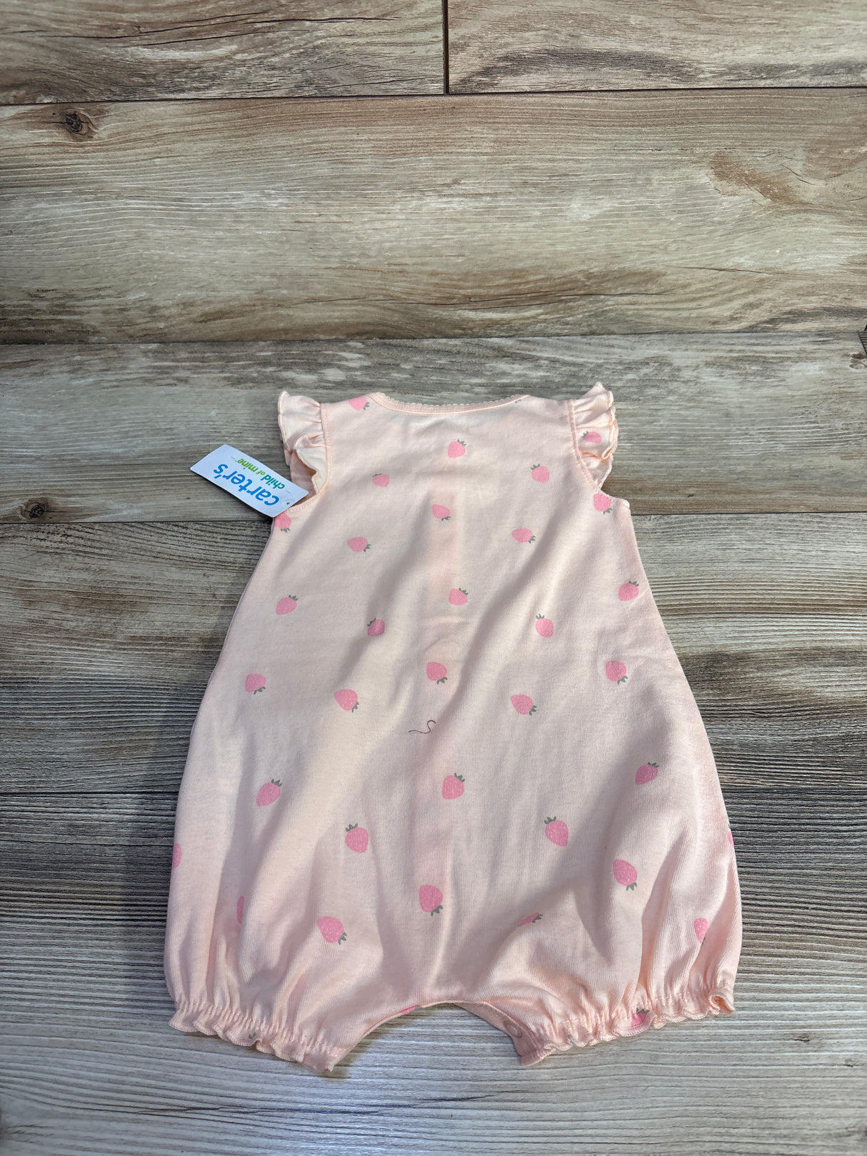 NEW Child Of Mine Shortie Romper Peach sz 6-9m