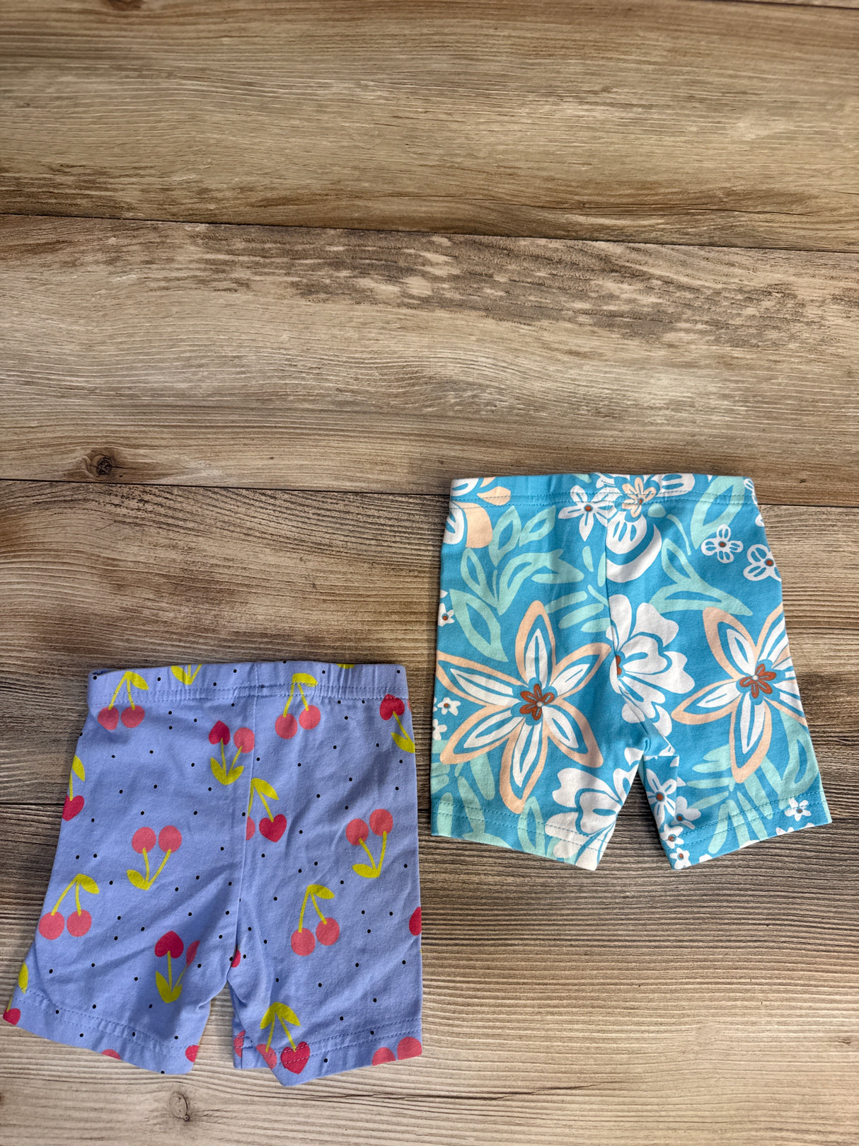 Carter's 2pk Biker Shorts Purple/Blue sz 12m