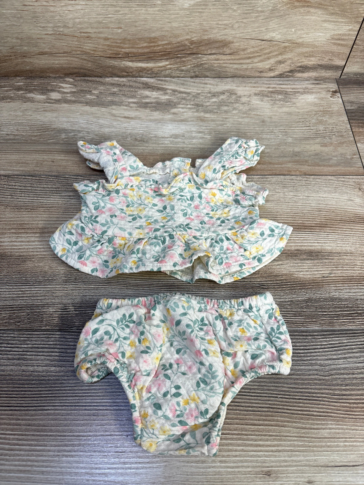 Cloud Island 2pc Sleeveless Shirt & Bloomers Ivory sz Newborn