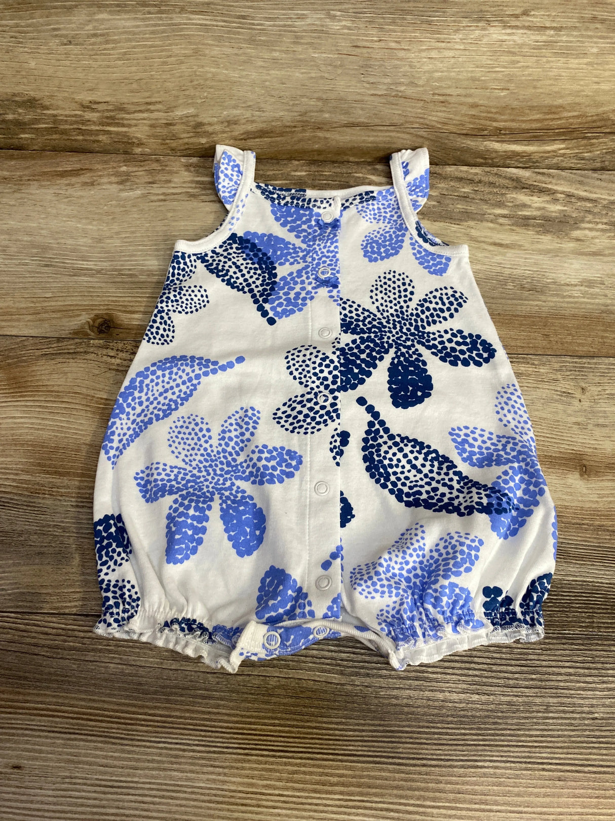 Carter's Floral Shortie Romper White sz 6m - Me n Mommy To Be