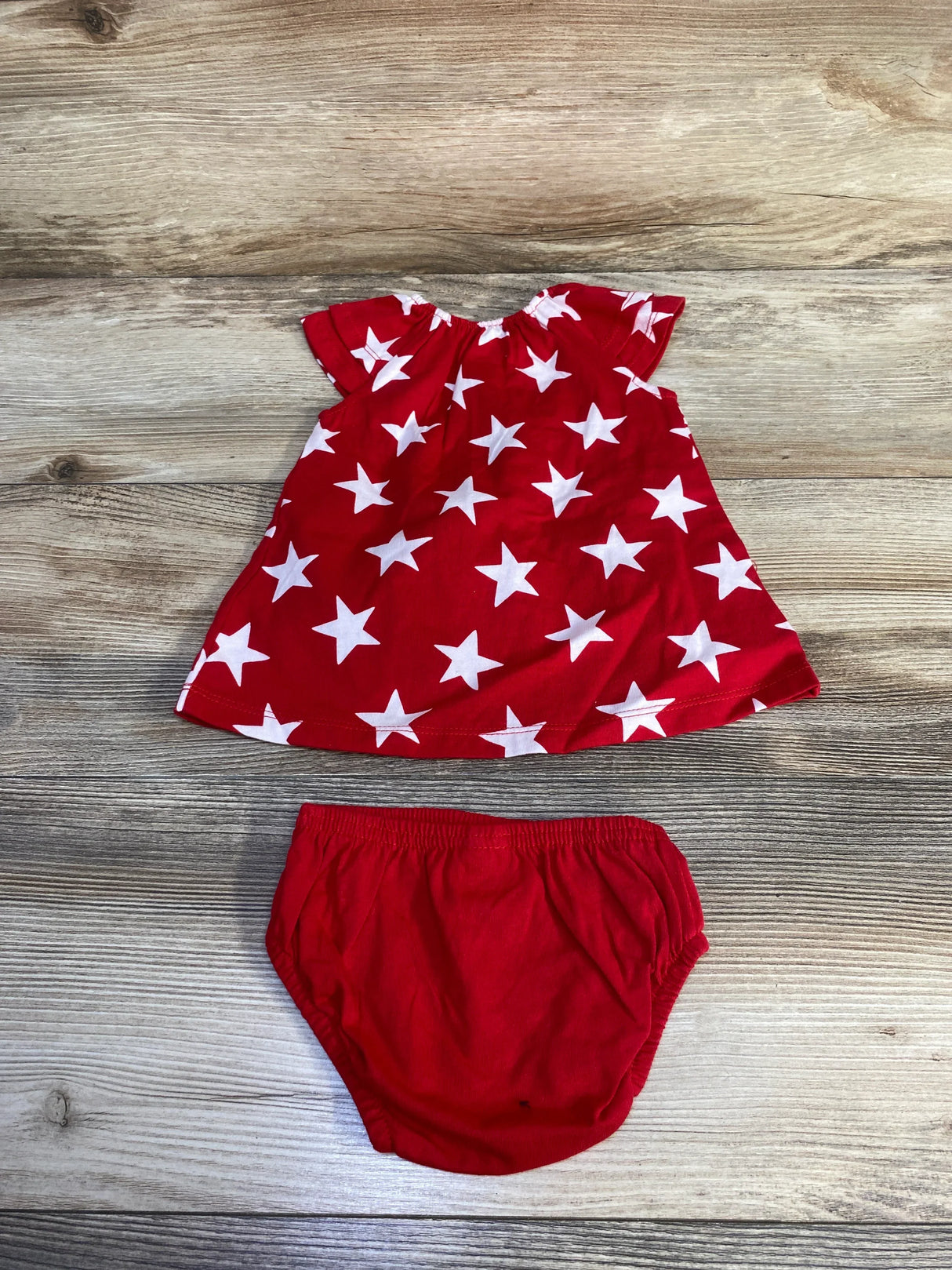 Child Of Mine 2pc Star Dress & Bloomers sz 0-3m