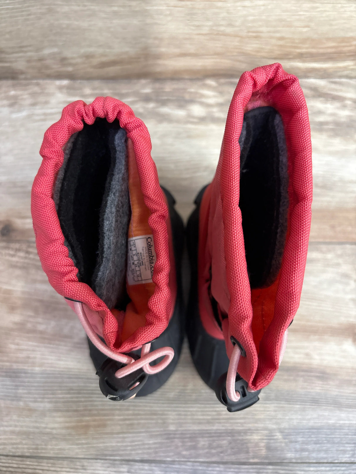 Columbia Powderbug Plus II Waterproof Snow Boots Pink sz 7c