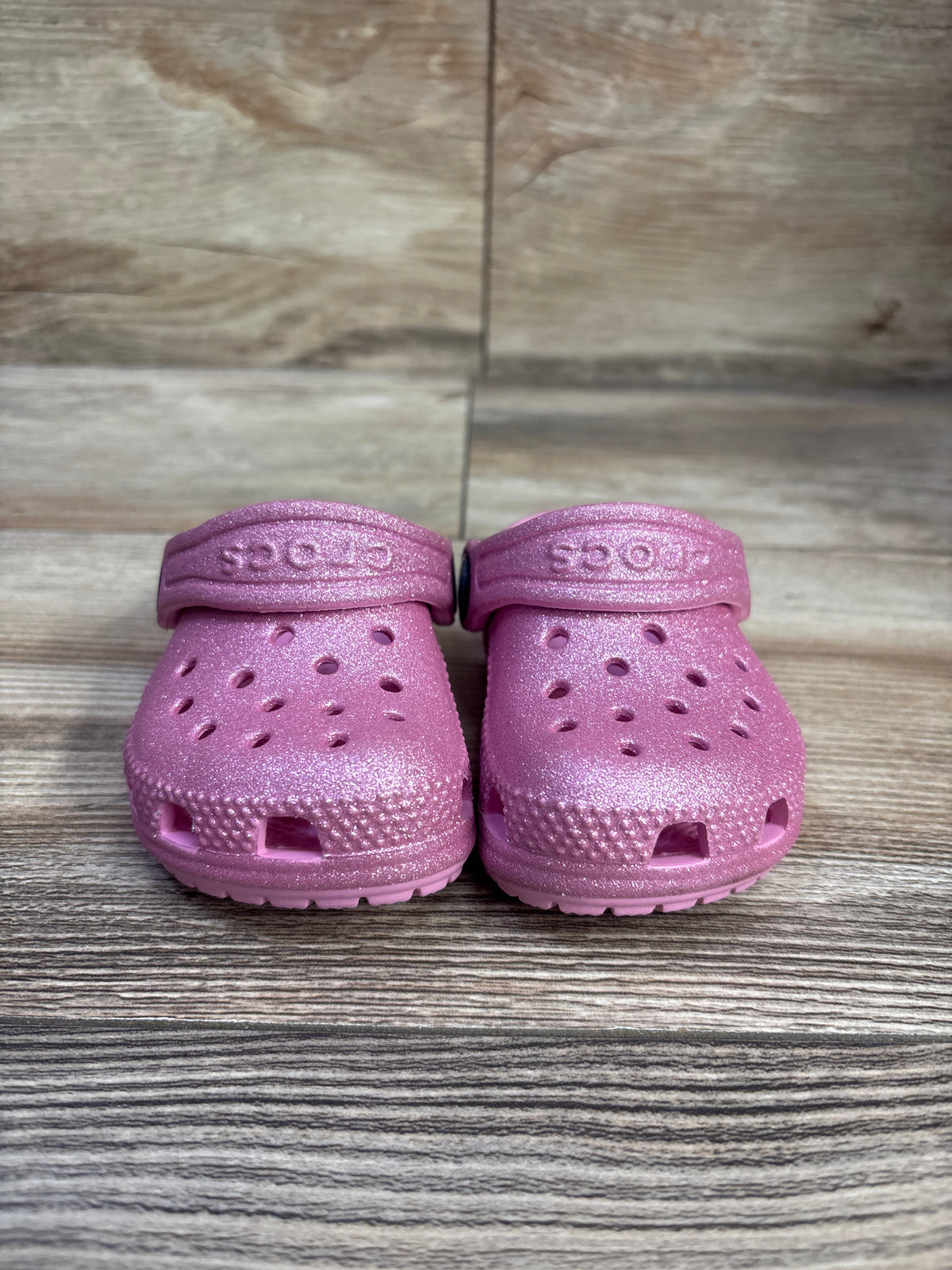 Crocs Glitter Clogs Pink sz 4c