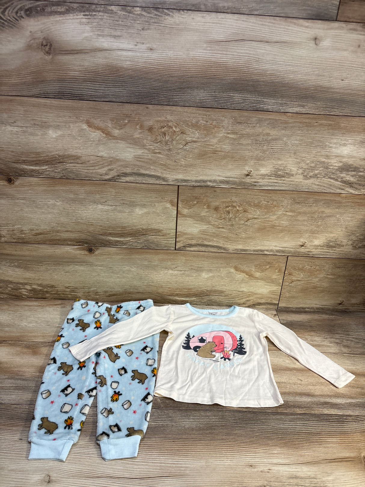 Member's Mark 2pc Pajama Set Ivory sz 2T