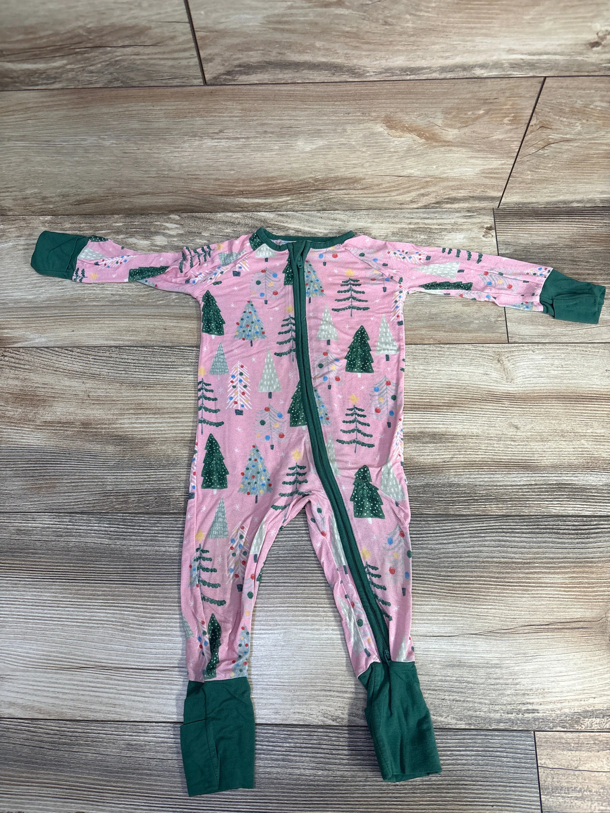 Little Sleepies Twinkling Trees Zippy Pink sz 3-6m