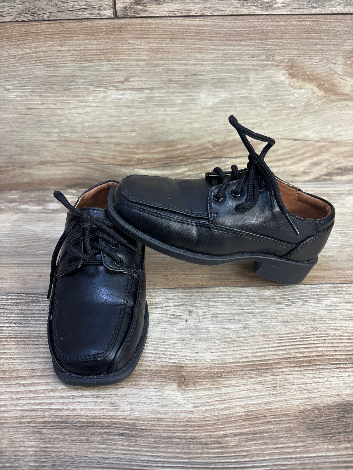 Auston Square Toe Dress Shoes Black sz 8c - Me n Mommy To Be