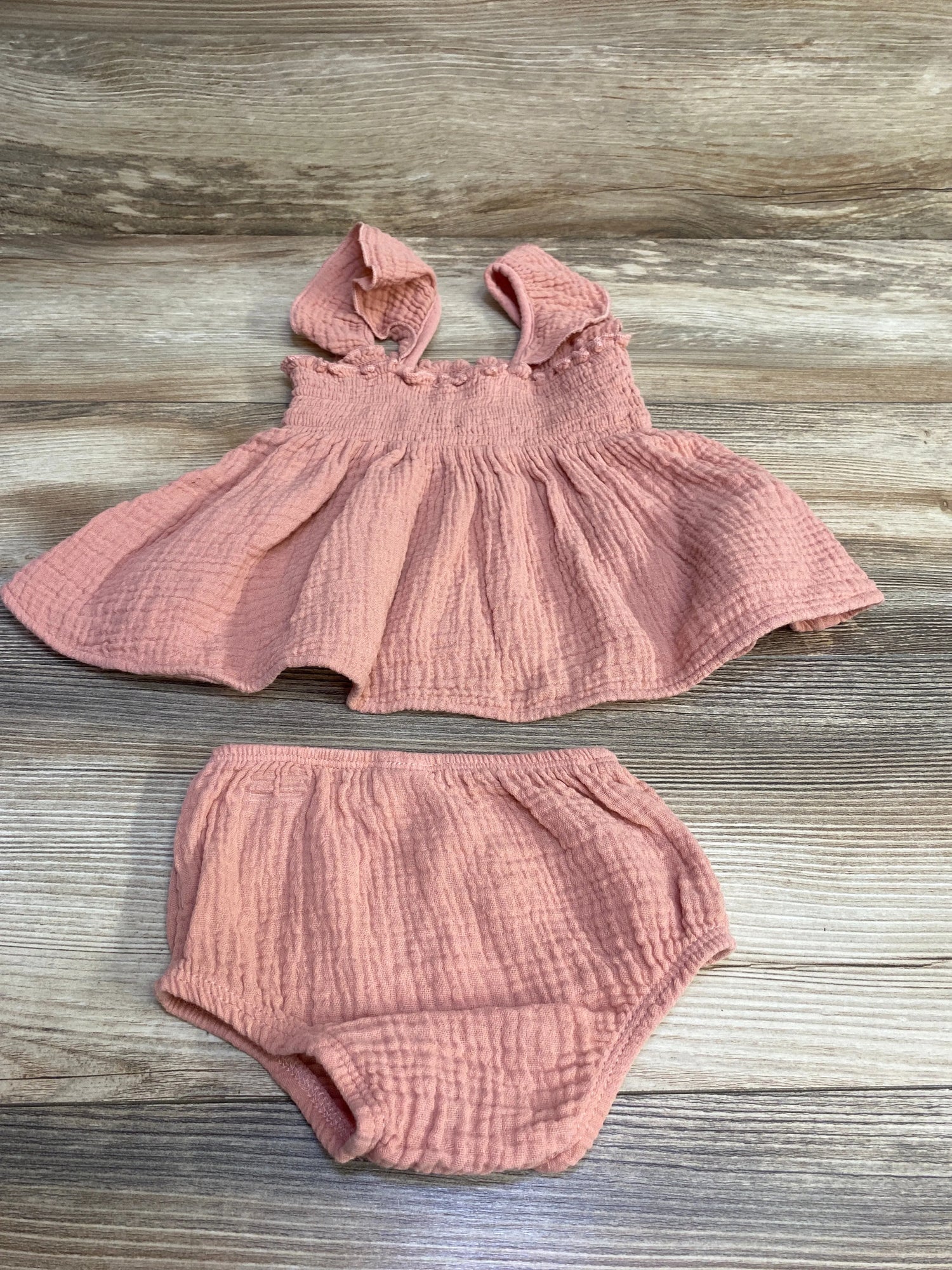 Modern Moments 2pc Smocked Dress & Bloomers Pink sz 0-3m - Me n Mommy To Be
