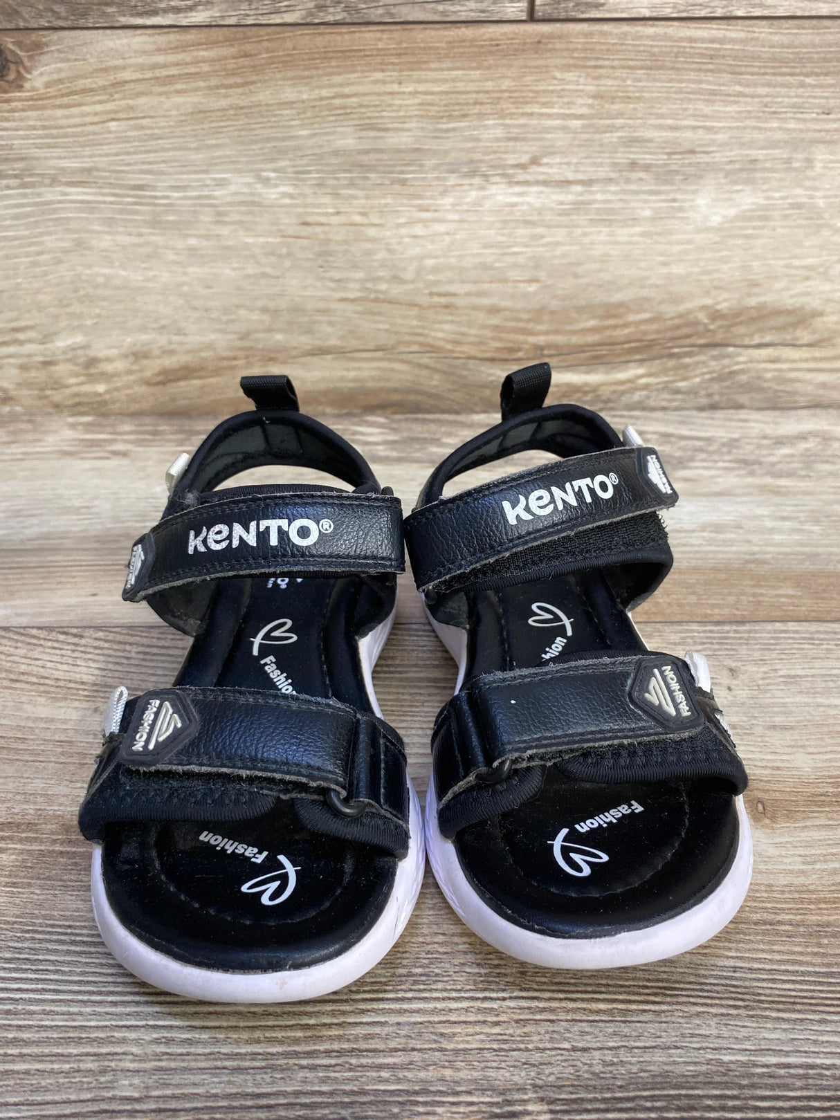 Kento Velcro Sandals Black sz 12c - Me n Mommy To Be