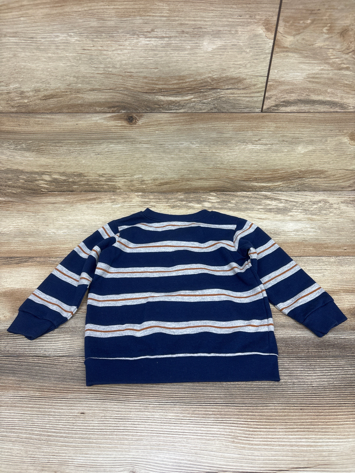 Carter's Henley Striped Long Sleeve Shirt Navy sz 18m