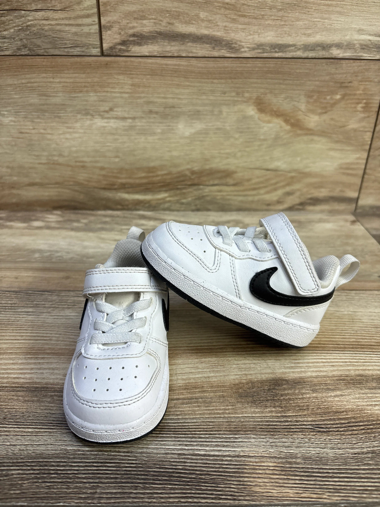 Nike Court Borough Low Recraft 'White Black' Sneakers sz 5c