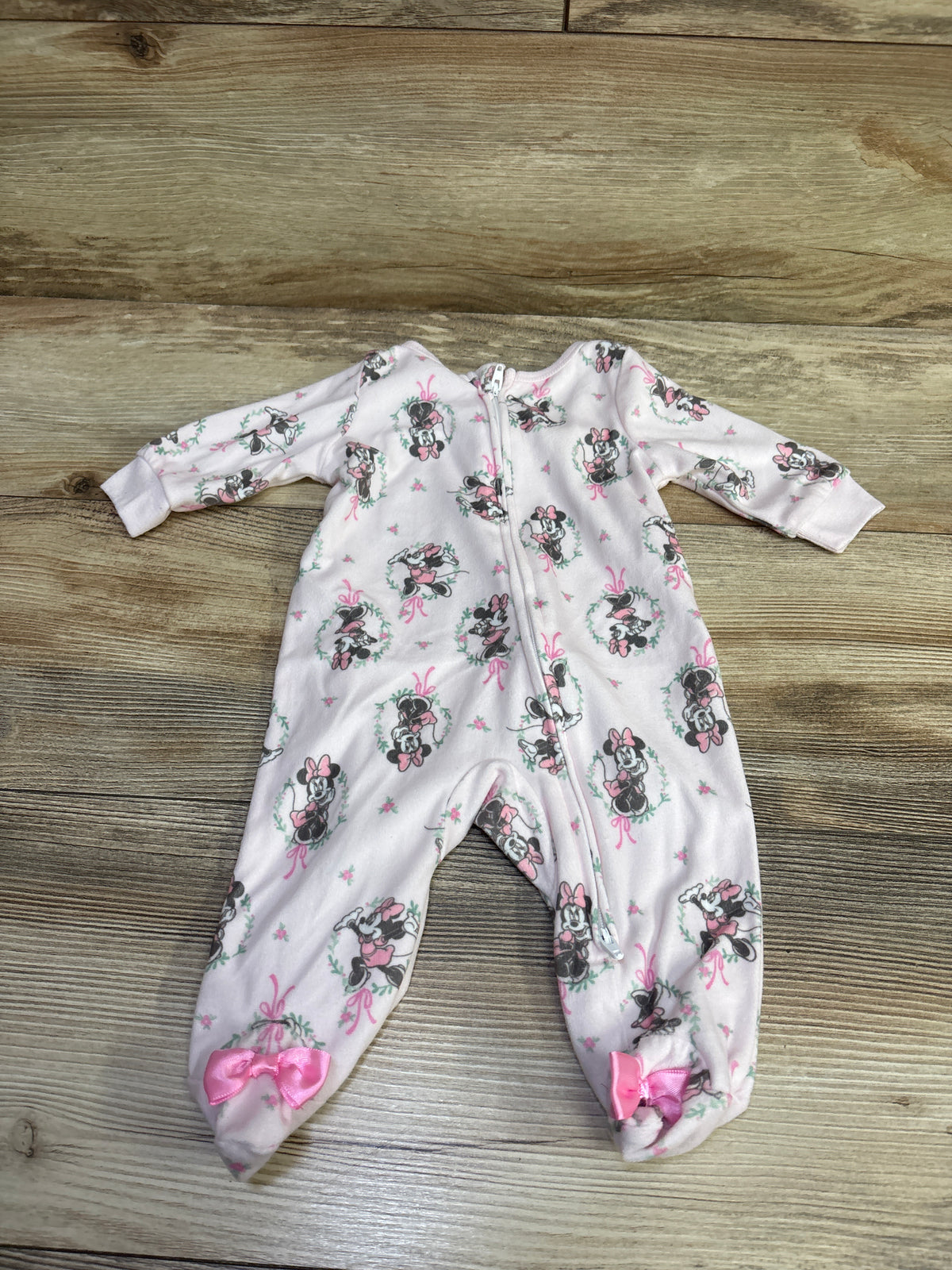 Disney Baby Minnie Mouse Blanket Sleeper Pink sz 0-3m
