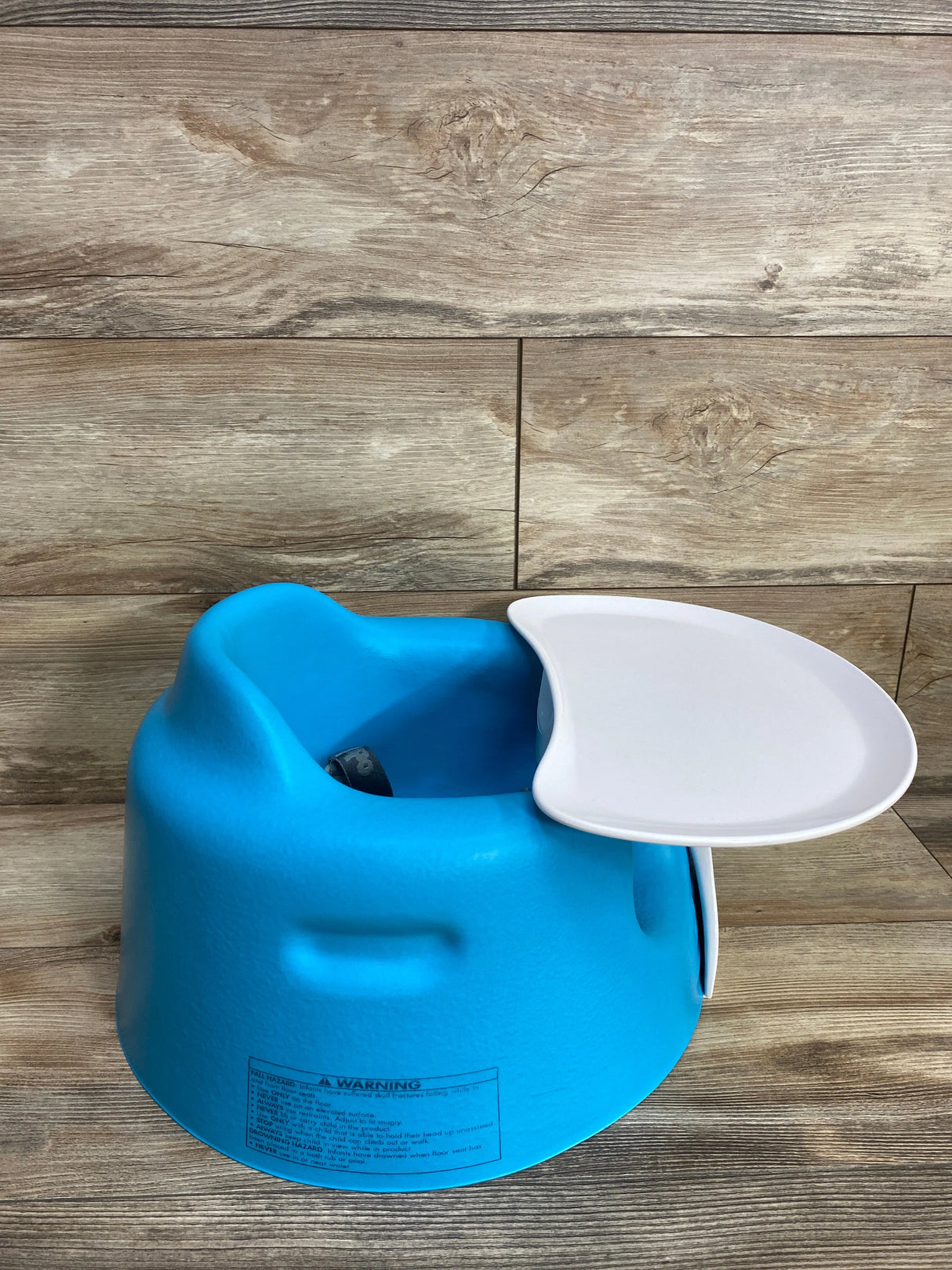 Bumbo Floor Seat w/ Tray & Playtop Safari Suction Tray - Aqua