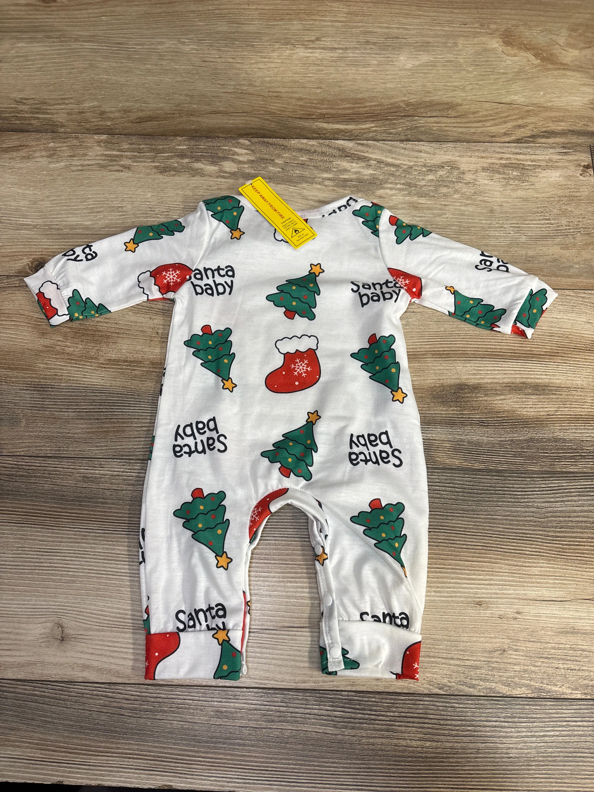 NEW Shein Christmas Tree Coverall White sz 1-3m