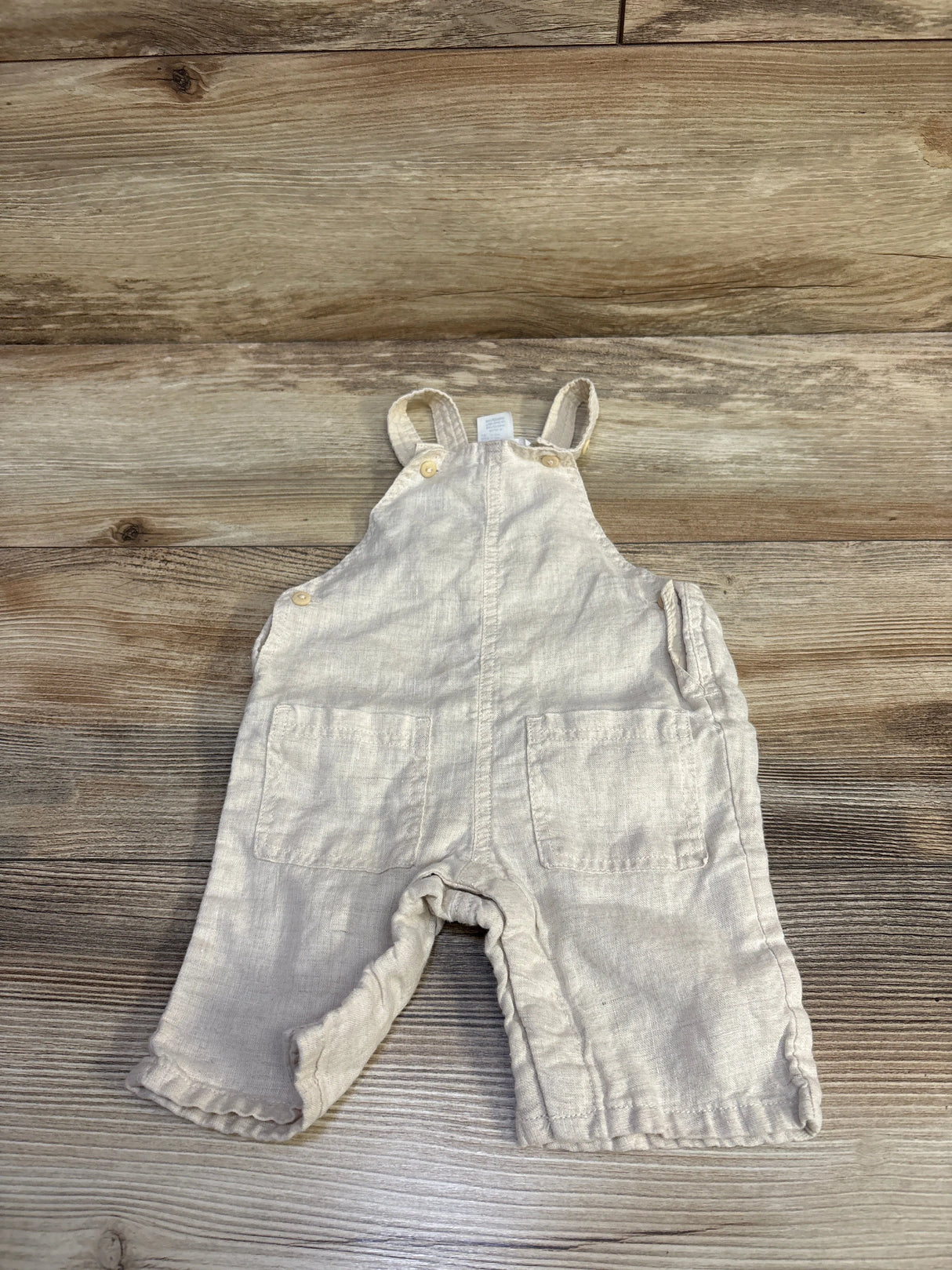 H&M Linen Overalls Tan sz Newborn