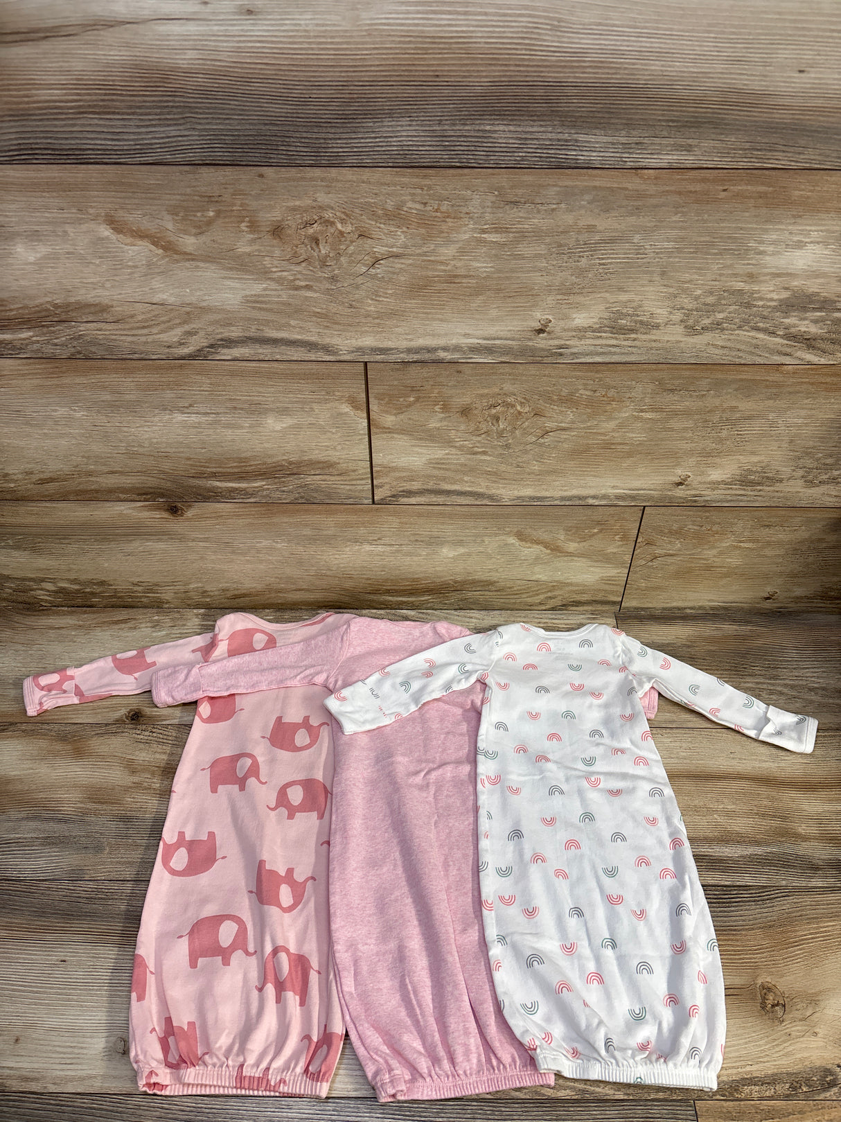 Simple Joys 3pk Sleep Gowns Pink sz 0-3m