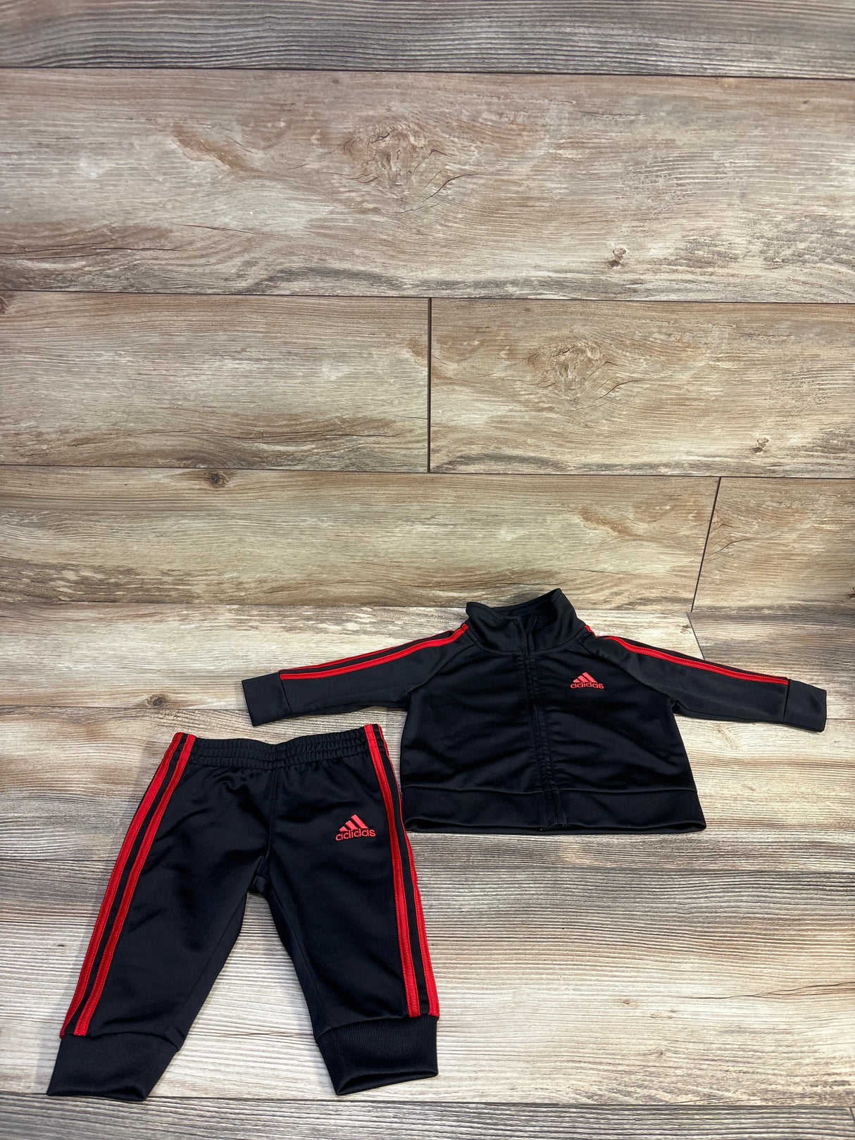 Adidas 2pc Tracksuit Black sz 3m