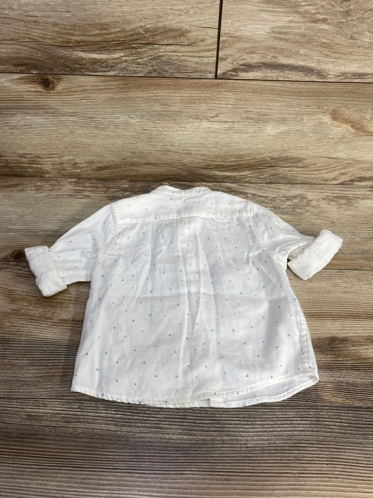 Zara Button-Up Shirt White sz 6-9m - Me n Mommy To Be